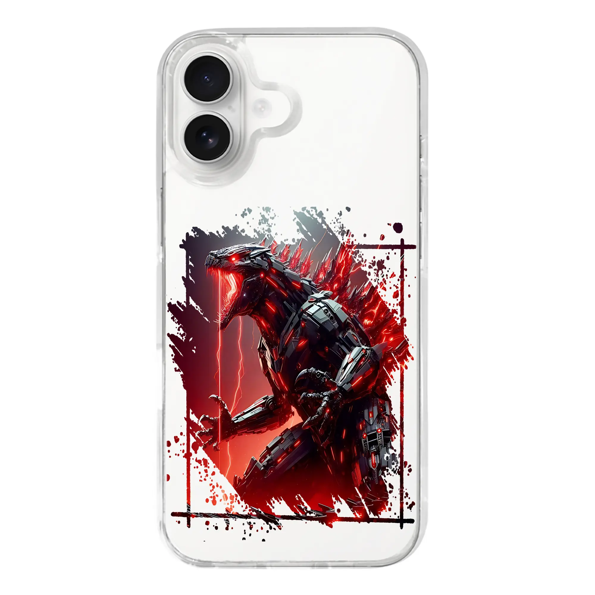 ゴジラ グッズ,メカゴジラ - iPhone 17シリーズ 透明スマホケース – 薄型・耐衝撃・精密フィット保護カバー